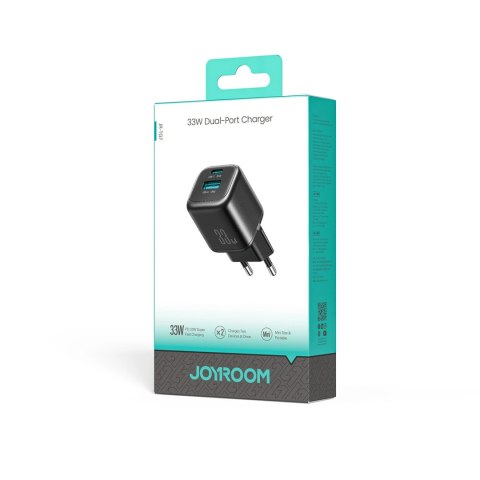 Ładowarka sieciowa Joyroom JR-TG7 33W USB-A + USB-C - czarna