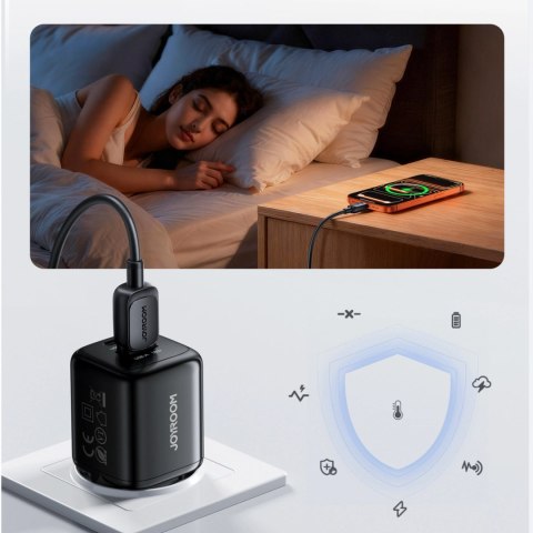Ładowarka sieciowa Joyroom JR-TG7 33W USB-A + USB-C - czarna