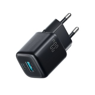 Ładowarka sieciowa Joyroom JR-TG7 33W USB-A + USB-C z kablem 30W USB-C - Lightning 1m - czarna