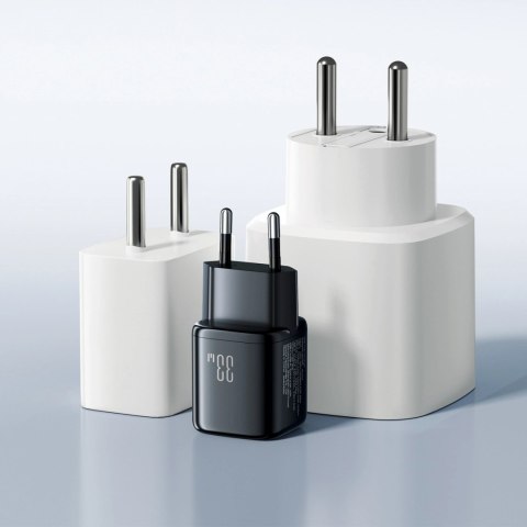 Ładowarka sieciowa Joyroom JR-TG7 33W USB-A + USB-C z kablem 30W USB-C - Lightning 1m - czarna