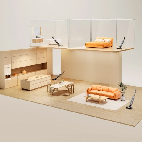 Odkurzacz pionowy UWANT D800 Wet&Dry z funkcją mopowania i stacją ładowania - szary