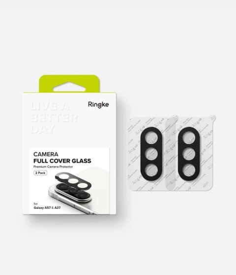 Osłona aparatu Ringke Camera Full Cover 2-Pack na Samsung Galaxy A37 / A57 5G - czarna