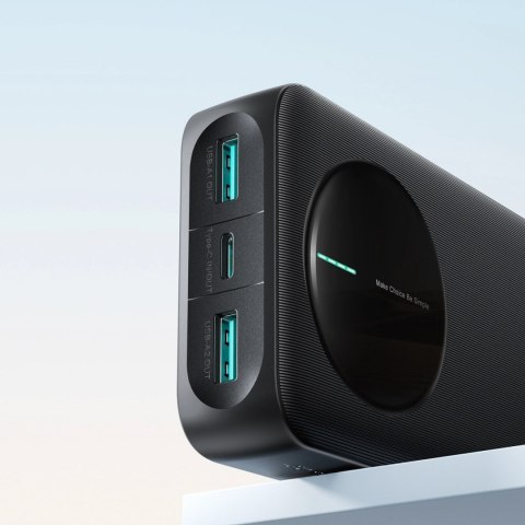 Powerbank Joyroom JR-PBF14 Pro 22,5W 20000mAh z wyświetlaczem cyfrowym 2x USB-A 1x USB-C - czarny