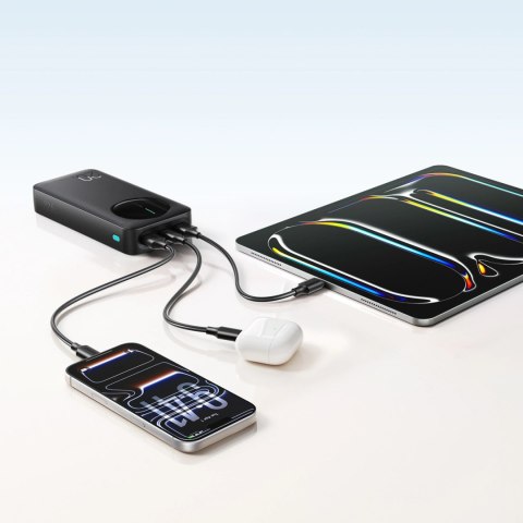 Powerbank Joyroom JR-PBF14 Pro 22,5W 20000mAh z wyświetlaczem cyfrowym 2x USB-A 1x USB-C - czarny