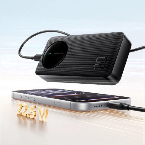 Powerbank Joyroom JR-PBF14 Pro 22,5W 20000mAh z wyświetlaczem cyfrowym 2x USB-A 1x USB-C - czarny