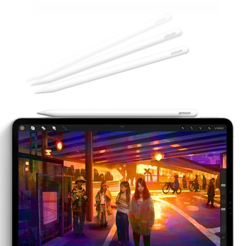 Rysik stylus aktywny Joyroom JR-X9S Pro z 2 wymiennymi końcówkami - biały
