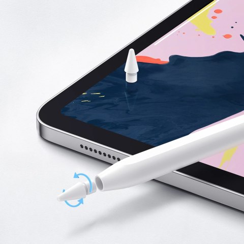 Rysik stylus aktywny Joyroom JR-X9S Pro z 2 wymiennymi końcówkami - biały