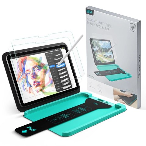 Szkło hartowane ESR Paper Feel 2-Pack na iPad 10.9" (2022) / 11" (2025)