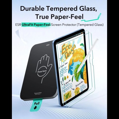 Szkło hartowane ESR Paper Feel 2-Pack na iPad 10.9" (2022) / 11" (2025)
