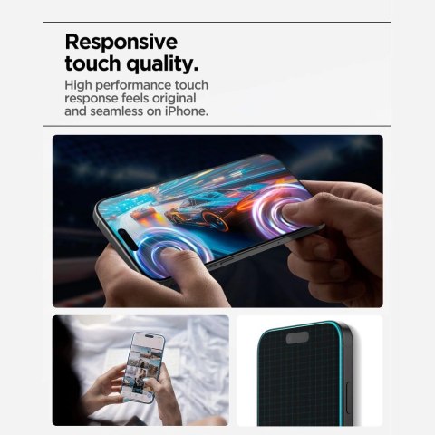 Szkło hartowane Spigen Glas.tR AlignMaster Slim 3-Pack na iPhone 17 Pro Max