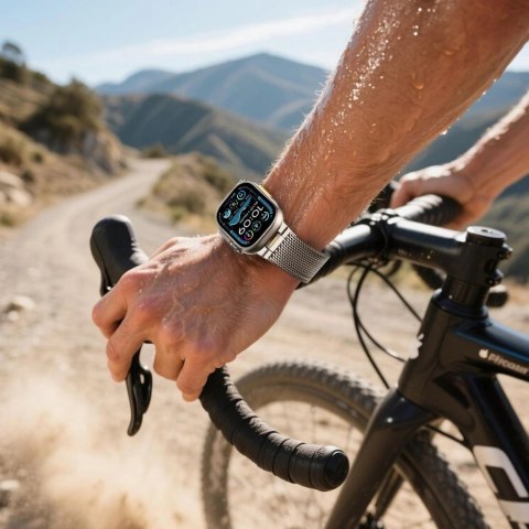 Bransoleta Tech-Protect Milano Vanguard na Apple Watch (44 / 45 / 46 / 49 mm) - tytanowa