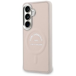 Etui Karl Lagerfeld Embossed Ring RSG Logo MagSafe na Samsung Galaxy S26+ - różowe