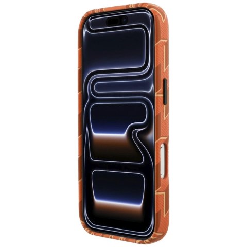 Etui Karl Lagerfeld Monogram logo MagSafe na iPhone 17 Pro Max - pomarańczowe