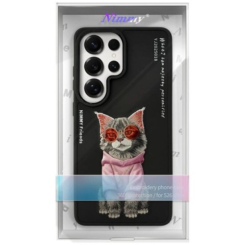 Etui Nimmy Glasses Cool Cat na Samsung Galaxy S26 Ultra - czarne