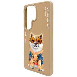 Etui Nimmy Glasses Cool Dog na Samsung Galaxy S26 Ultra - beżowe