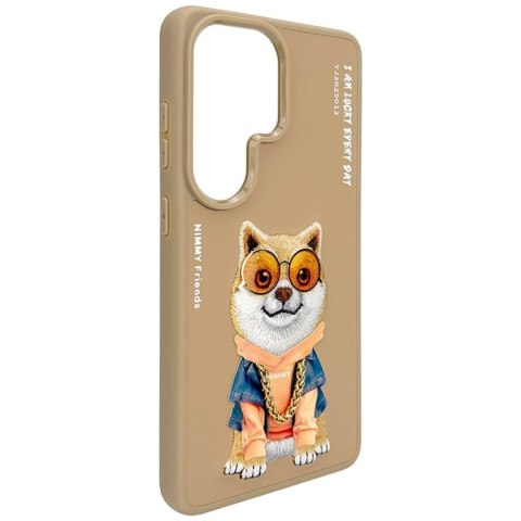 Etui Nimmy Glasses Cool Dog na Samsung Galaxy S26 Ultra - beżowe