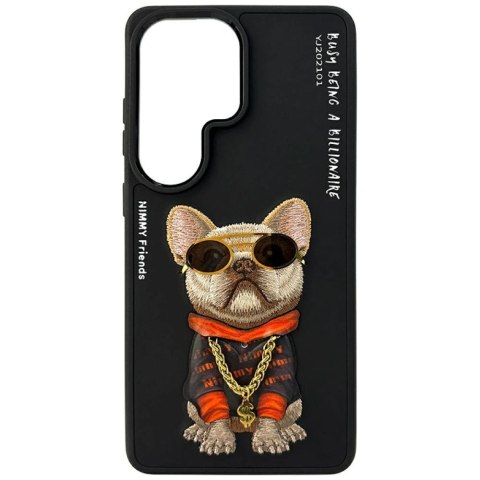 Etui Nimmy Glasses Cool Dog na Samsung Galaxy S26 Ultra - czarne
