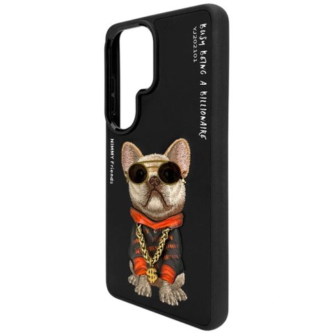 Etui Nimmy Glasses Cool Dog na Samsung Galaxy S26 Ultra - czarne