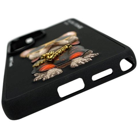Etui Nimmy Glasses Cool Dog na Samsung Galaxy S26 Ultra - czarne