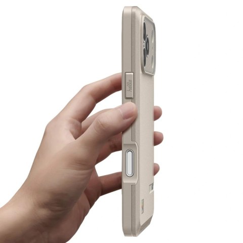 Etui Spigen Classic LS MagSafe na iPhone 17 Pro - beżowe