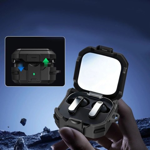 Etui Tech-Protect Carbonox MagSafe na Samsung Galaxy Buds 4 / 4 Pro - czarne