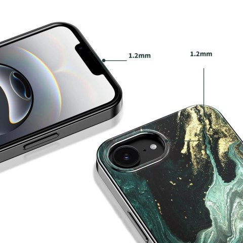 Etui Tech-Protect Lamano MagSafe na iPhone 16e / 17e - czarno-zielone
