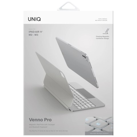 Etui UNIQ Venno Pro Magnetic Smart z klawiaturą na iPad Air 10.9" (2020/2022) / Pro 11" (2021/2022) / Air 11" (2024/2025/2026) -