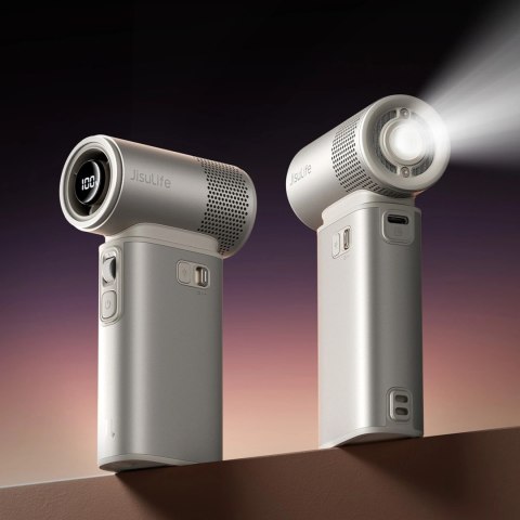 Mini dmuchawa Jisulife Handheld Fan Ultra2 9000mAh 5w1 przenośny wiatraczek USB - brązowa