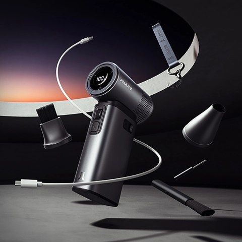 Mini dmuchawa Jisulife Handheld Fan Ultra2 9000mAh 5w1 przenośny wiatraczek USB - ciemnoszara