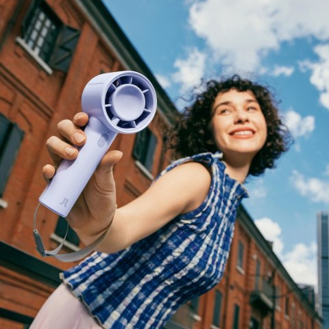Mini wentylator Jisulife Handheld Fan 10 4000mAh przenośny wiatraczek USB - niebieski