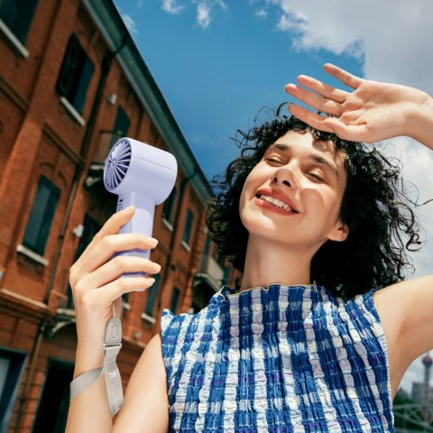 Mini wentylator Jisulife Handheld Fan 10 4000mAh przenośny wiatraczek USB - niebieski