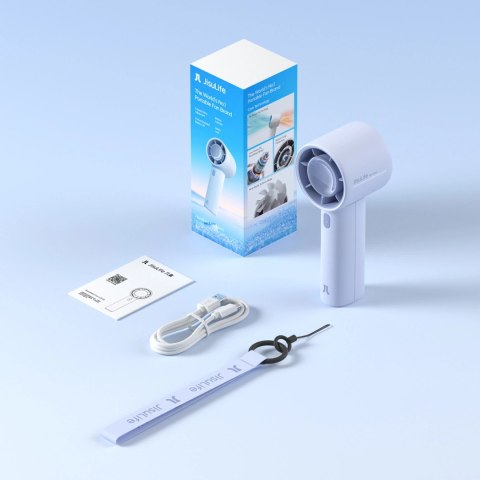 Mini wentylator Jisulife Handheld Fan 10 4000mAh przenośny wiatraczek USB - niebieski