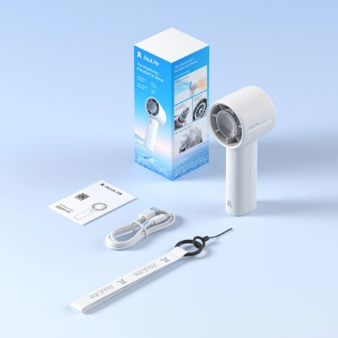 Mini wentylator Jisulife Handheld Fan 10 4000mAh przenośny wiatraczek USB - szary