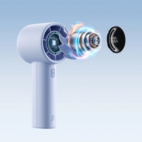 Mini wentylator Jisulife Handheld Fan 10S 5000mAh przenośny wiatraczek USB - niebieski