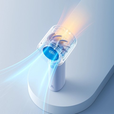 Mini wentylator Jisulife Handheld Fan 10S 5000mAh przenośny wiatraczek USB - niebieski