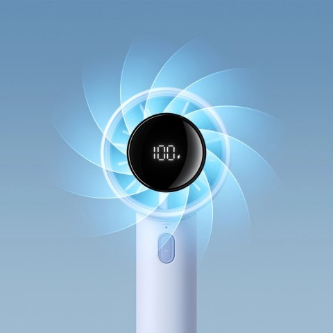 Mini wentylator Jisulife Handheld Fan 10S 5000mAh przenośny wiatraczek USB - niebieski