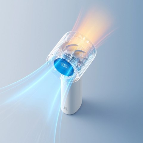 Mini wentylator Jisulife Handheld Fan 10S 5000mAh przenośny wiatraczek USB - szary