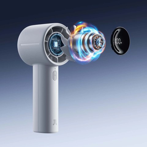 Mini wentylator Jisulife Handheld Fan 10S 5000mAh przenośny wiatraczek USB - szary