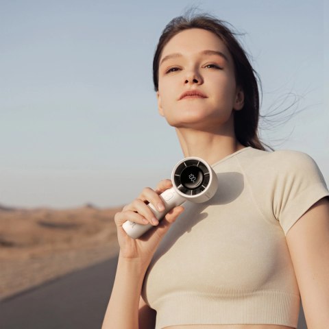 Mini wentylator Jisulife Handheld Fan 10S 5000mAh przenośny wiatraczek USB - szary