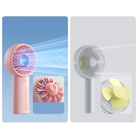 Mini wentylator Jisulife Handheld Fan Life4 3600mAh przenośny wiatraczek USB - różowy