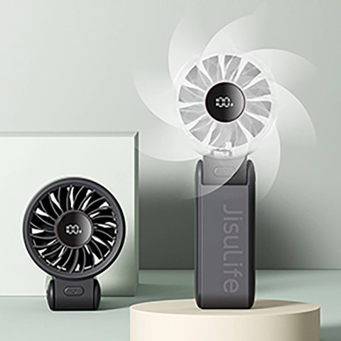 Mini wentylator Jisulife Handheld Fan Life7 3600mAh przenośny wiatraczek USB - czarny