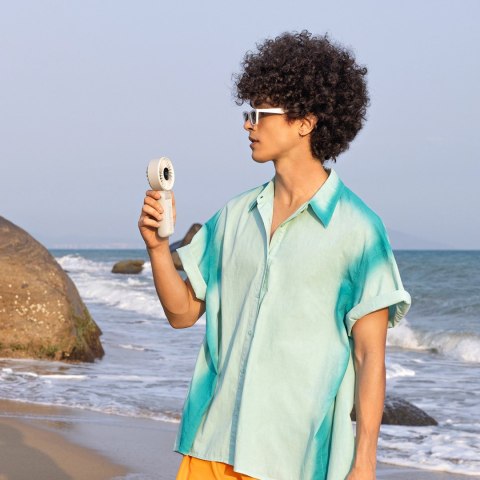 Mini wentylator Jisulife Handheld Fan Life7 3600mAh przenośny wiatraczek USB - szary
