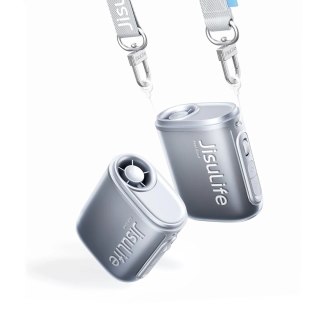 Mini wentylator Jisulife Neck Fan 5 4500mAh ze smyczą - czarny