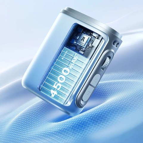 Mini wentylator Jisulife Neck Fan 5 4500mAh ze smyczą - niebieski