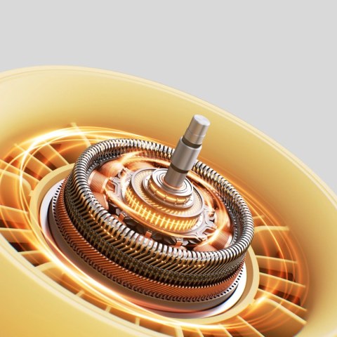 Mini wentylator Jisulife Stroller Fan 4 5000mAh na wózek dziecięcy z elastycznym tripodem - żółty