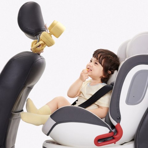 Mini wentylator Jisulife Stroller Fan 4 5000mAh na wózek dziecięcy z elastycznym tripodem - żółty