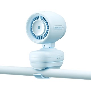 Mini wentylator Jisulife Stroller Fan 4 5000mAh na wózek dziecięcy z metalowym klipsem - niebieski