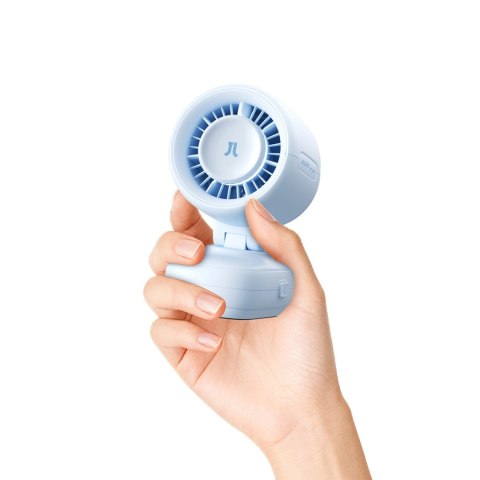 Mini wentylator Jisulife Stroller Fan 4 5000mAh na wózek dziecięcy z metalowym klipsem - niebieski