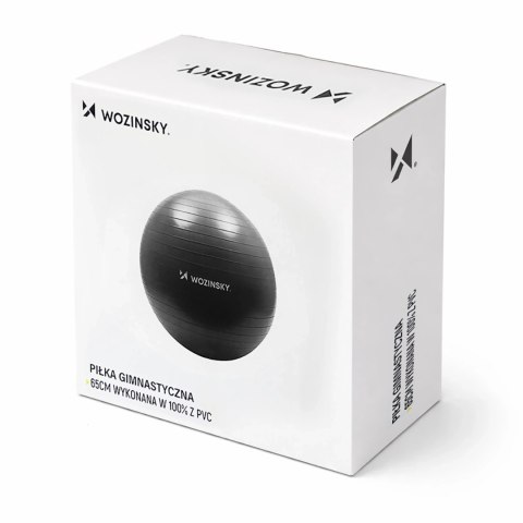 Piłka do ćwiczeń Wozinsky WGB65BB gimnastyczna 65 cm - czarna