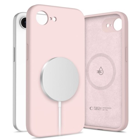 TECH-PROTECT SILICONE MAGSAFE IPHONE 16E / 17E PINK PEARL